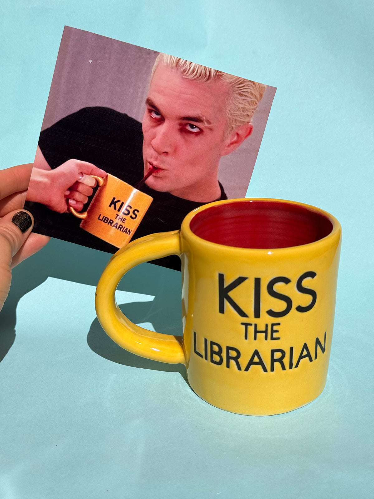 Buffy Kiss the Librarian Mug