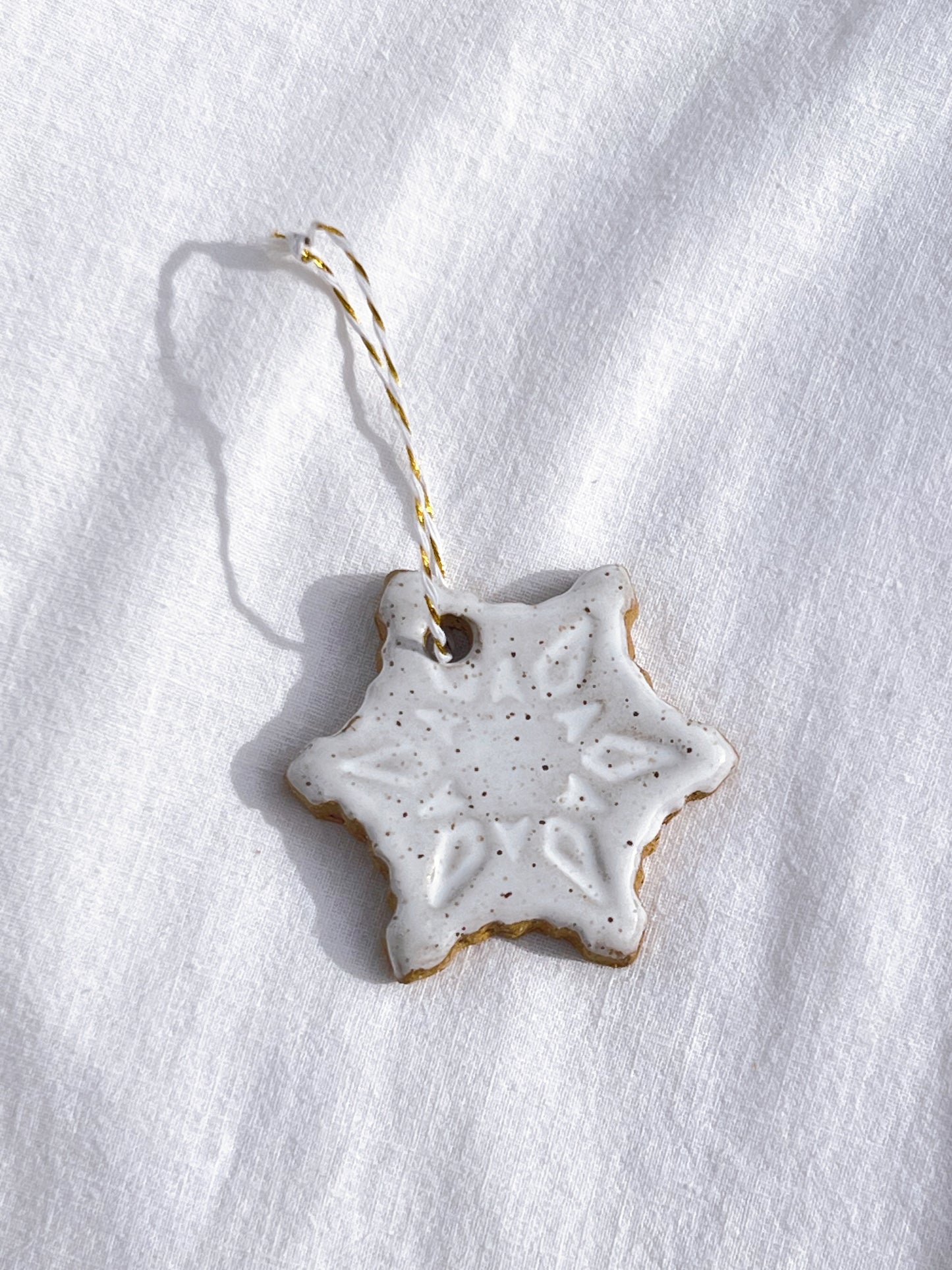 Snowflake Gingerbread Ornament