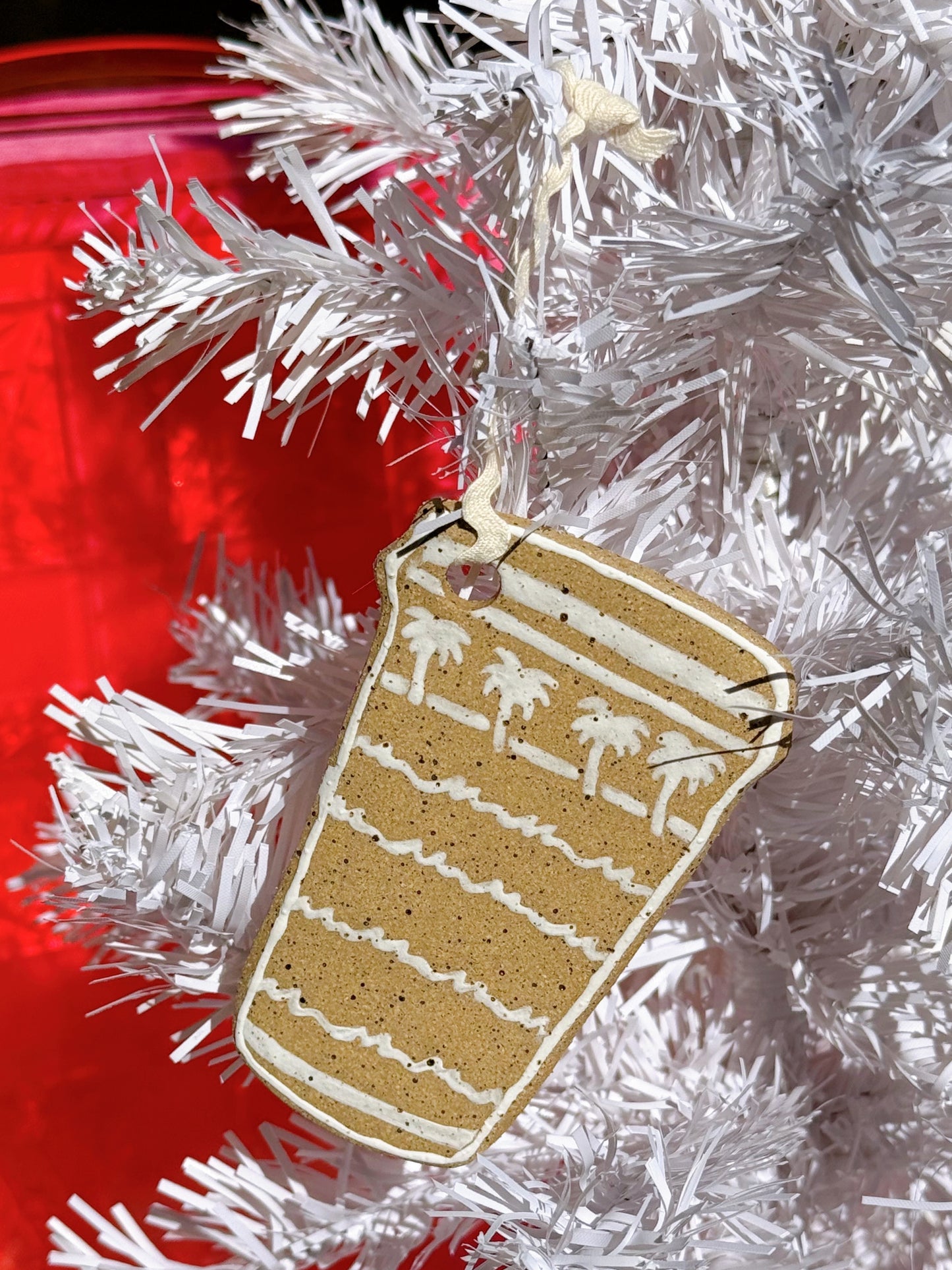 Gingerbread Burger Cup Ornament