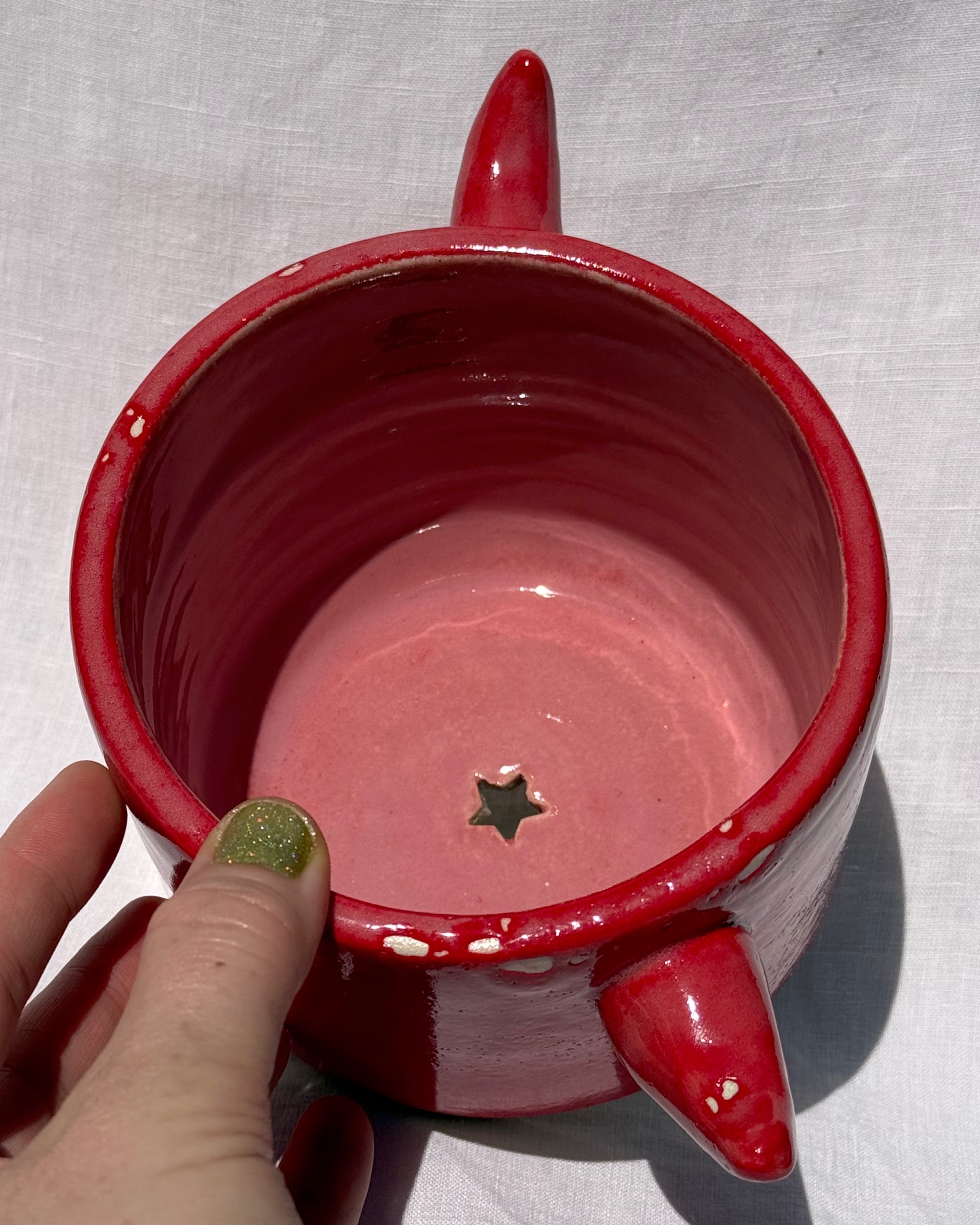 Lil' Devil Planter RED – Stardust Ceramix
