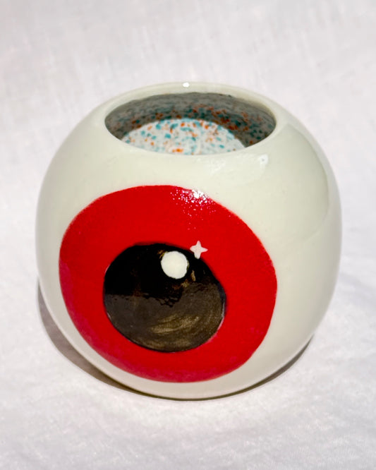 Bud Vase Red Eye